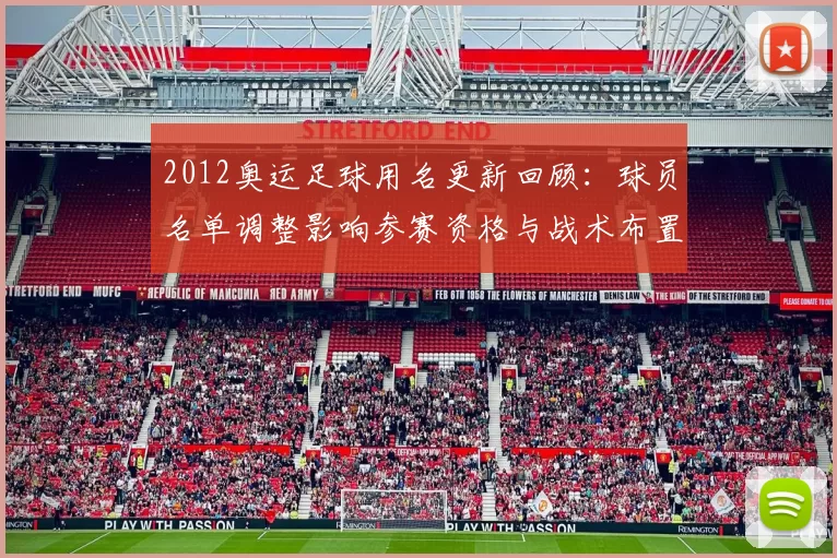 2012奥运足球用名更新回顾:球员名单调整影响参赛资格与战术布置